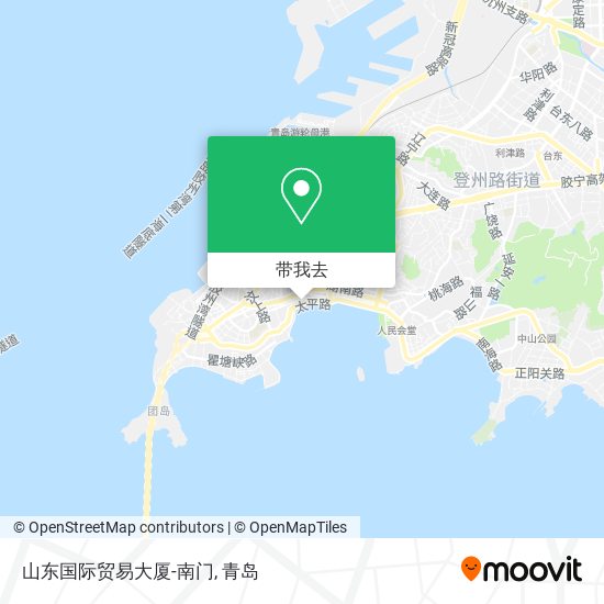 山东国际贸易大厦-南门地图