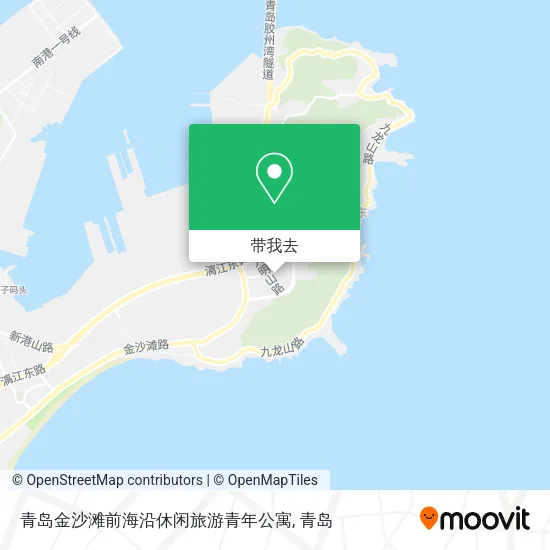 青岛金沙滩前海沿休闲旅游青年公寓地图