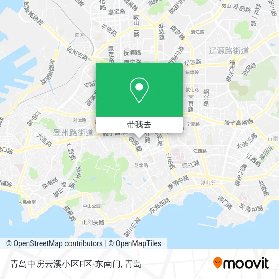 青岛中房云溪小区F区-东南门地图
