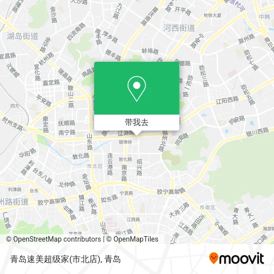 青岛速美超级家(市北店)地图
