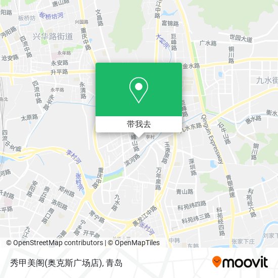 秀甲美阁(奥克斯广场店)地图