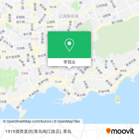 1919酒类直供(青岛闽江路店)地图