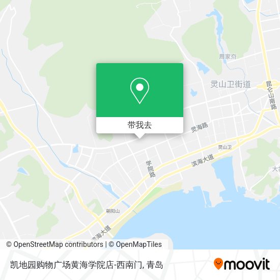 凯地园购物广场黄海学院店-西南门地图