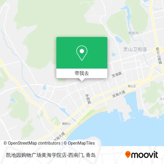 凯地园购物广场黄海学院店-西南门地图