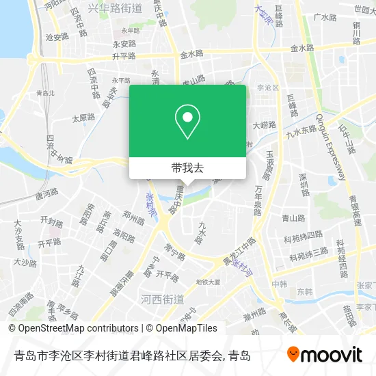 青岛市李沧区李村街道君峰路社区居委会地图