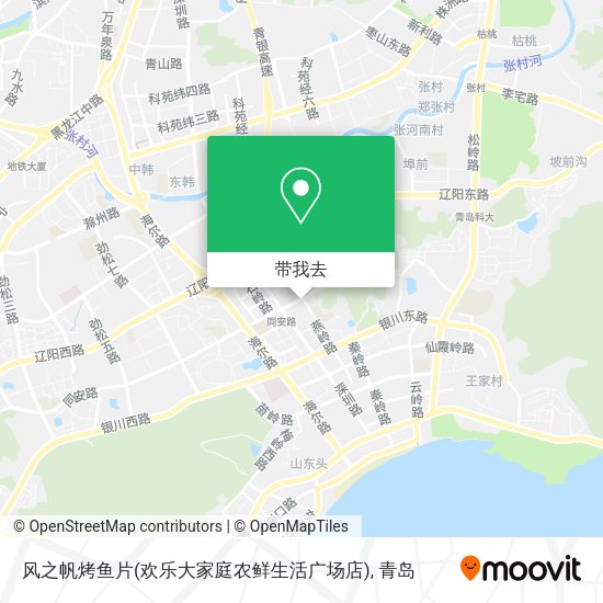 风之帆烤鱼片(欢乐大家庭农鲜生活广场店)地图