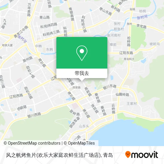 风之帆烤鱼片(欢乐大家庭农鲜生活广场店)地图