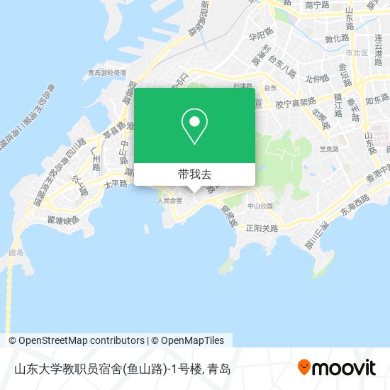 山东大学教职员宿舍(鱼山路)-1号楼地图