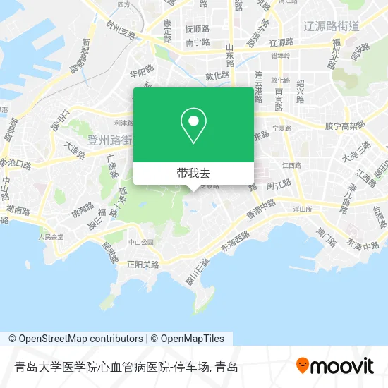 青岛大学医学院心血管病医院-停车场地图