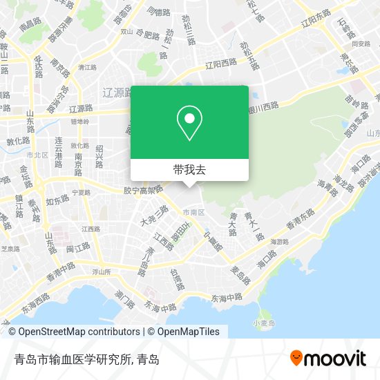 青岛市输血医学研究所地图