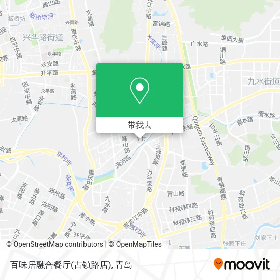 百味居融合餐厅(古镇路店)地图
