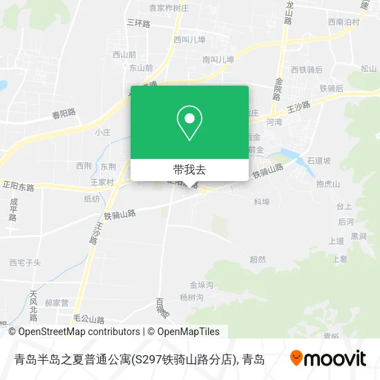 青岛半岛之夏普通公寓(S297铁骑山路分店)地图