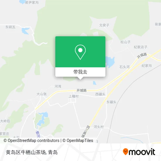 黄岛区牛栖山茶场地图