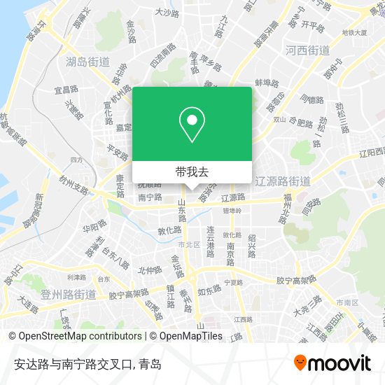 安达路与南宁路交叉口地图