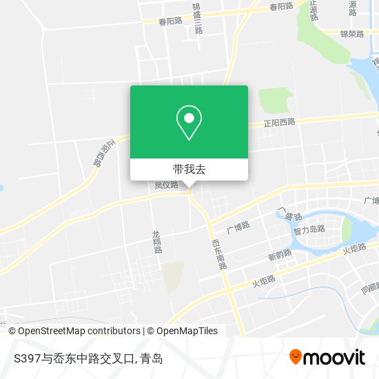 S397与岙东中路交叉口地图