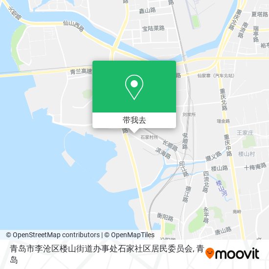 青岛市李沧区楼山街道办事处石家社区居民委员会地图