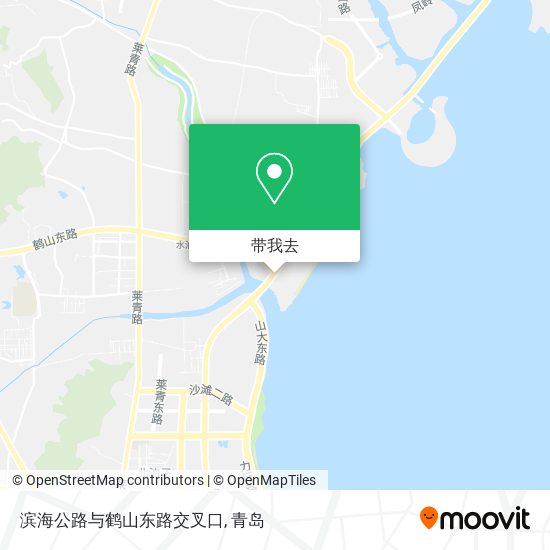 滨海公路与鹤山东路交叉口地图