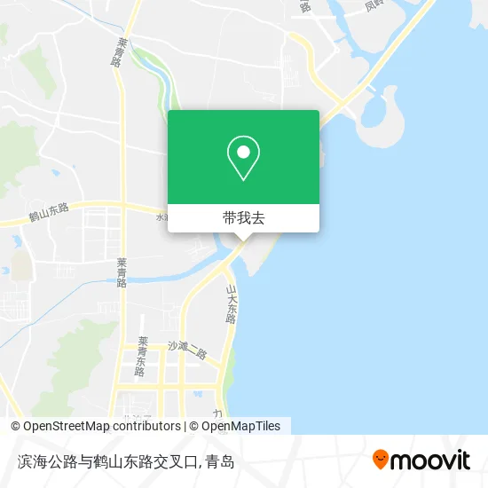 滨海公路与鹤山东路交叉口地图