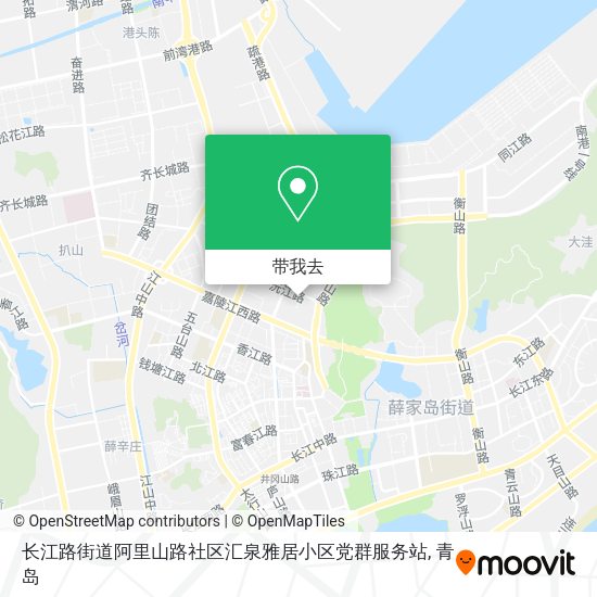 长江路街道阿里山路社区汇泉雅居小区党群服务站地图