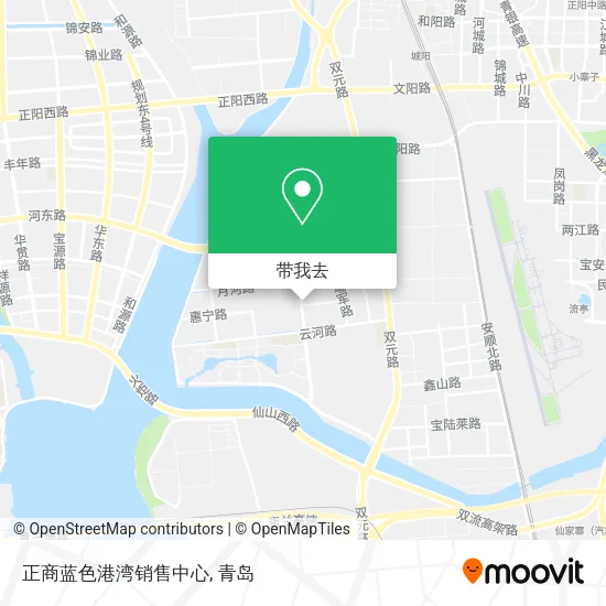 正商蓝色港湾销售中心地图