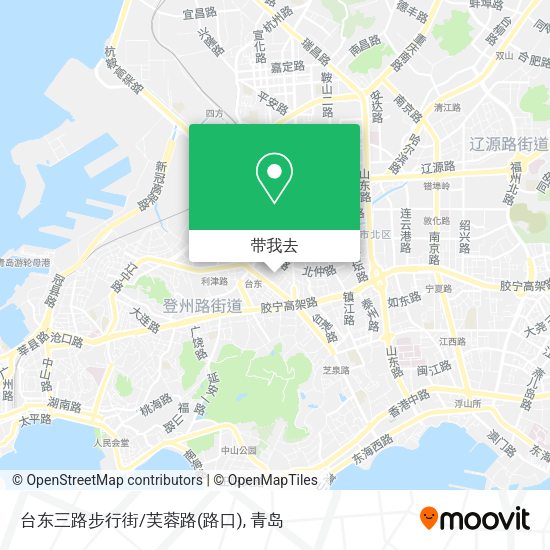 台东三路步行街/芙蓉路(路口)地图