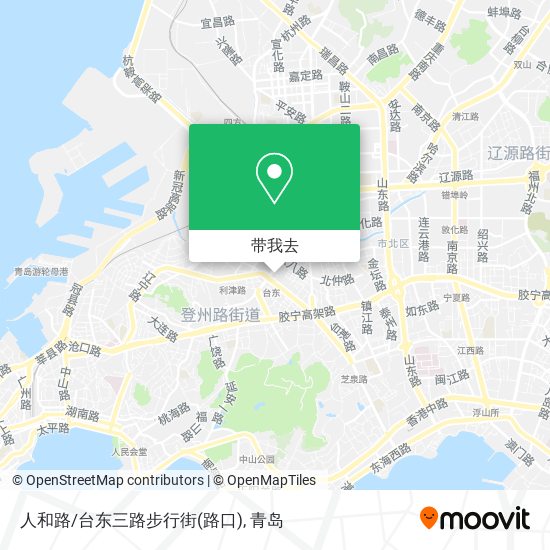 人和路/台东三路步行街(路口)地图