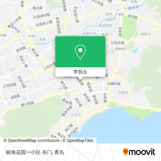 丽海花园一小区-东门地图