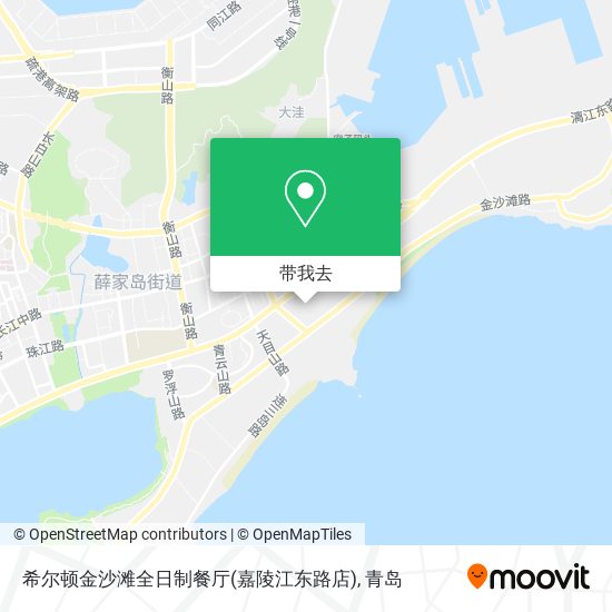 希尔顿金沙滩全日制餐厅(嘉陵江东路店)地图