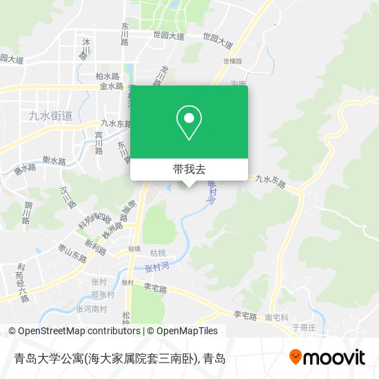 青岛大学公寓(海大家属院套三南卧)地图