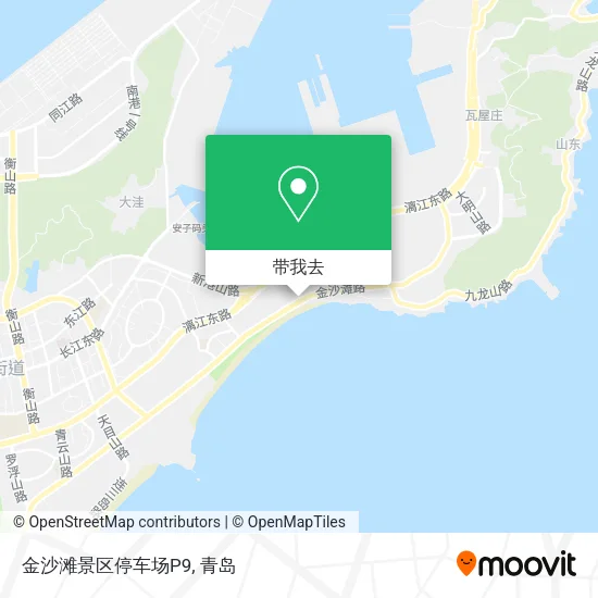金沙滩景区停车场P9地图