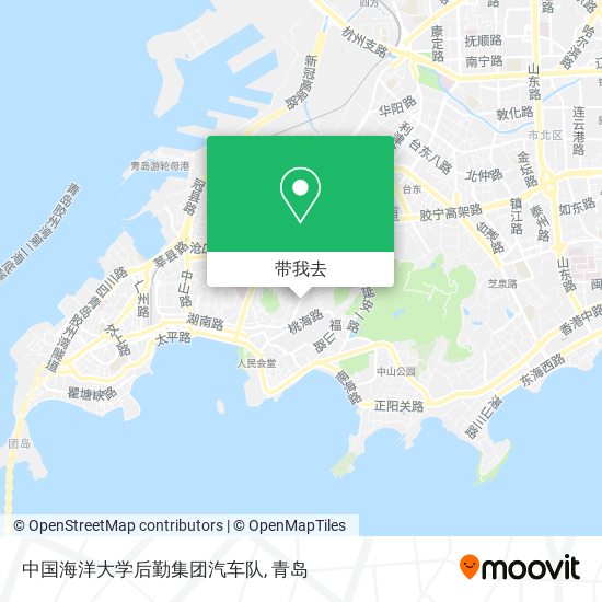 中国海洋大学后勤集团汽车队地图