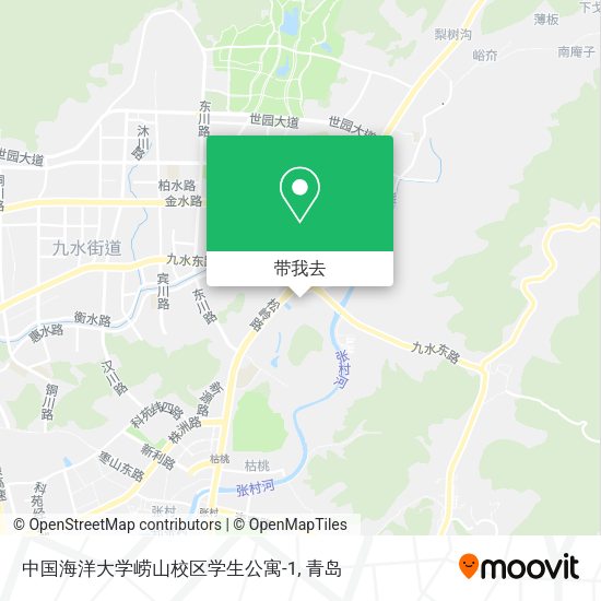 中国海洋大学崂山校区学生公寓-1地图