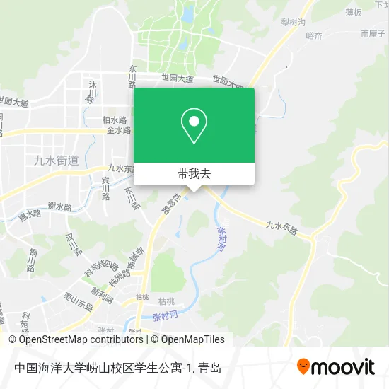 中国海洋大学崂山校区学生公寓-1地图