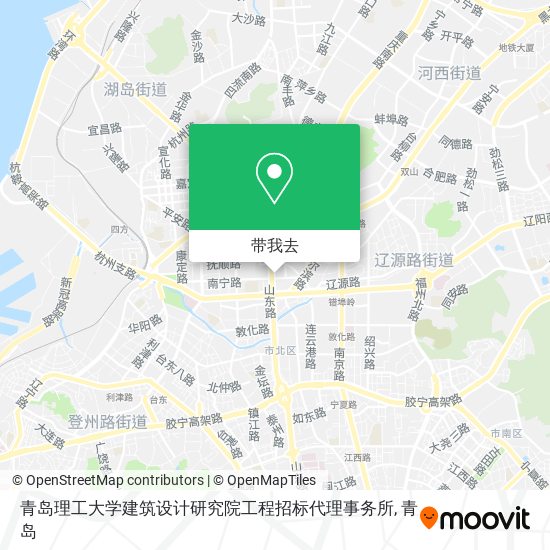 青岛理工大学建筑设计研究院工程招标代理事务所地图