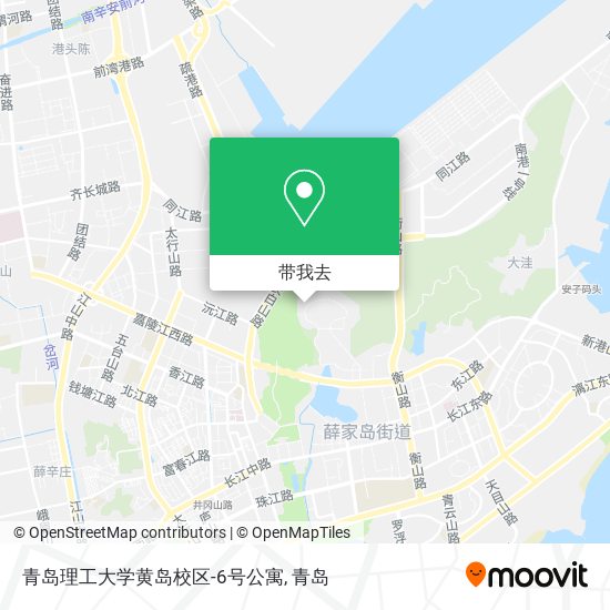 青岛理工大学黄岛校区-6号公寓地图