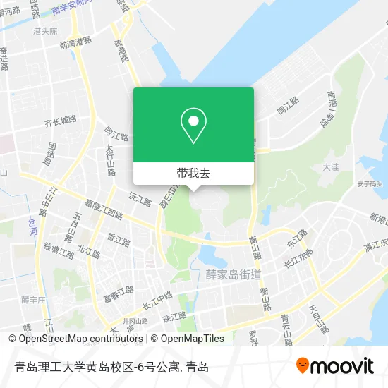 青岛理工大学黄岛校区-6号公寓地图