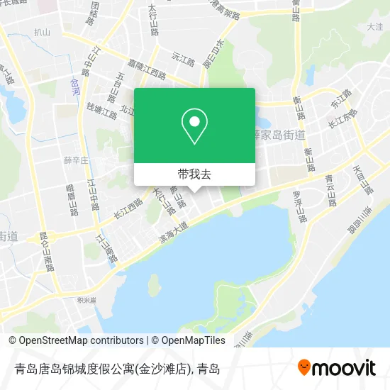 青岛唐岛锦城度假公寓(金沙滩店)地图