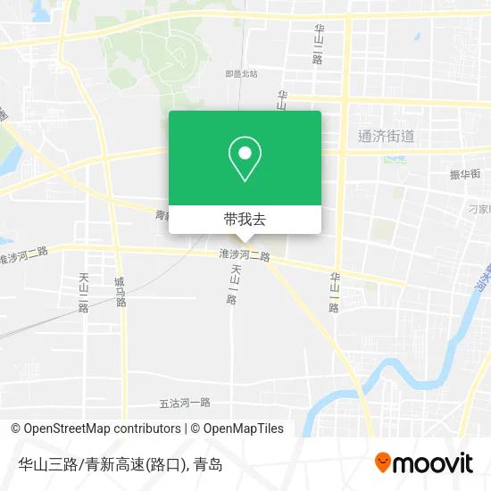 华山三路/青新高速(路口)地图