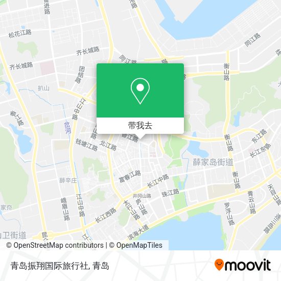 青岛振翔国际旅行社地图