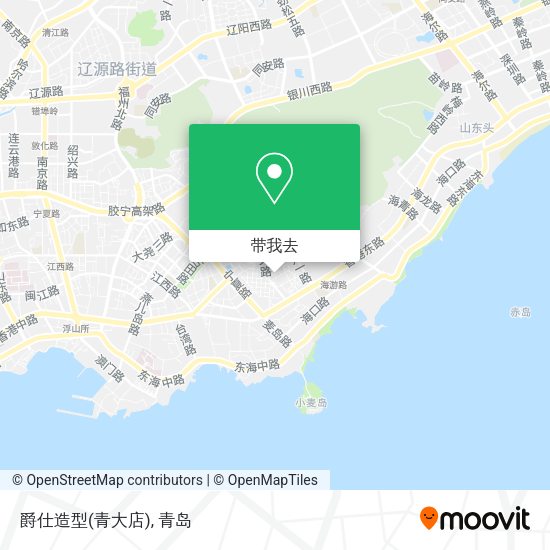 爵仕造型(青大店)地图