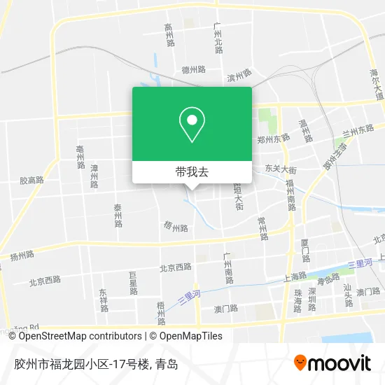 胶州市福龙园小区-17号楼地图