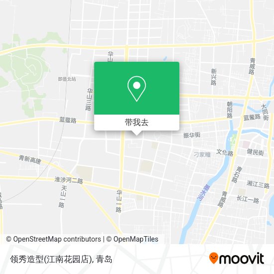 领秀造型(江南花园店)地图