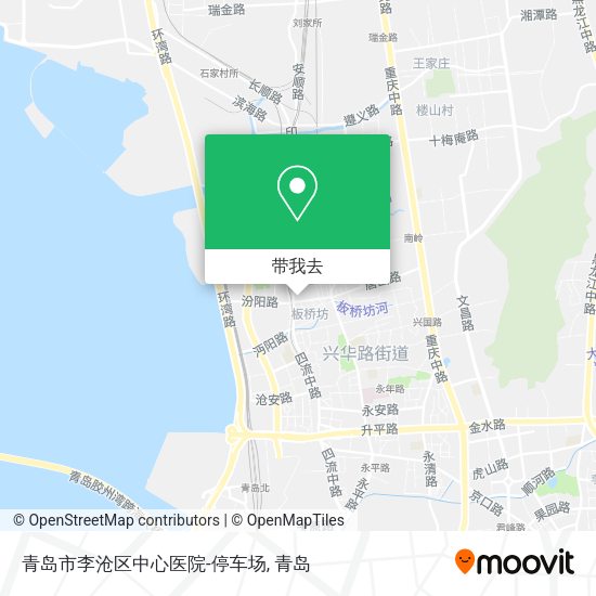 青岛市李沧区中心医院-停车场地图