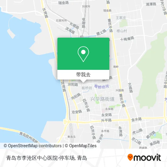 青岛市李沧区中心医院-停车场地图
