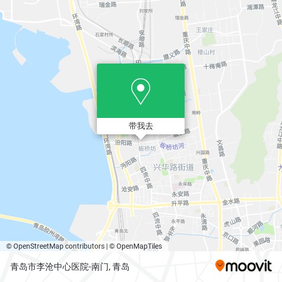 青岛市李沧中心医院-南门地图