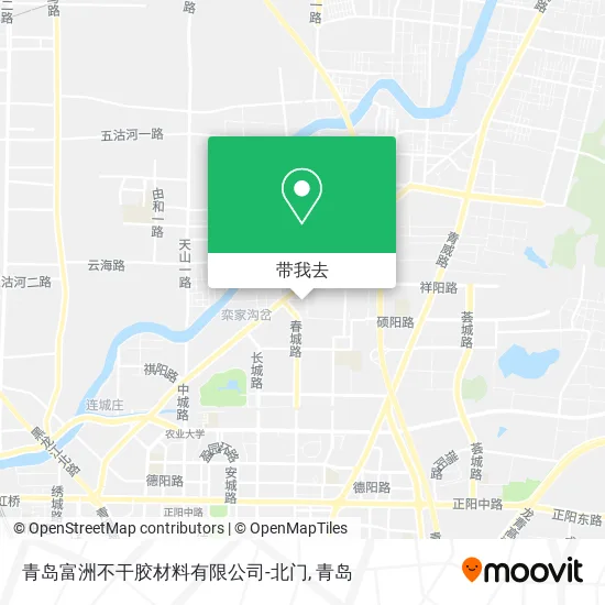 青岛富洲不干胶材料有限公司-北门地图