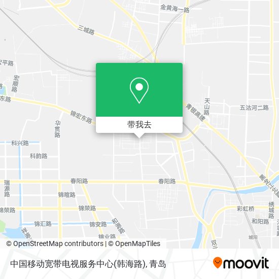 中国移动宽带电视服务中心(韩海路)地图
