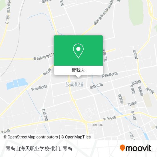 青岛山海天职业学校-北门地图