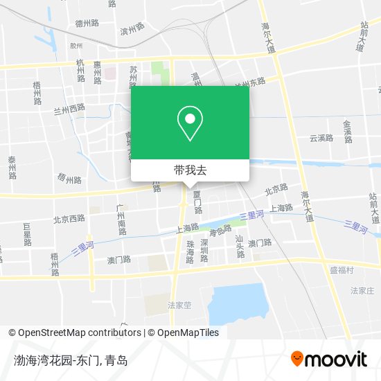 渤海湾花园-东门地图
