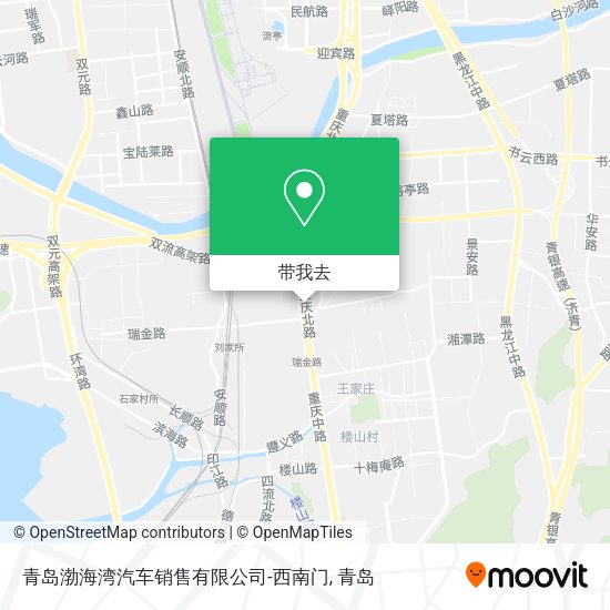 青岛渤海湾汽车销售有限公司-西南门地图